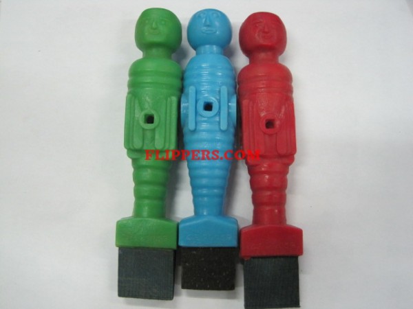 Large Plastic Foosball Players with Wood Feet