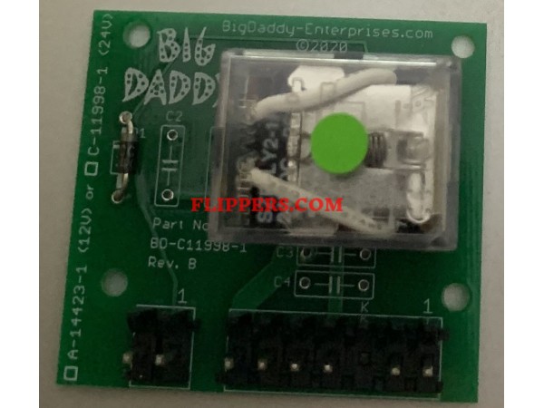 C11998-1 24 Volt Relay board for Bally/Williams System 11 pinball machines