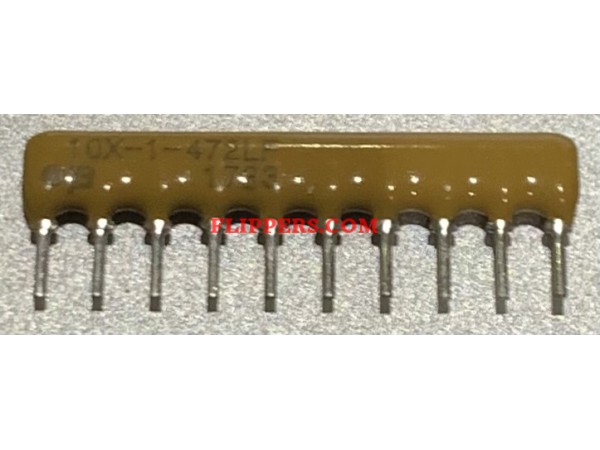 SIP Resistor 4K7 x 9 