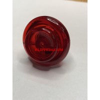 Pushbutton 1-1/8 inch - Red transparent