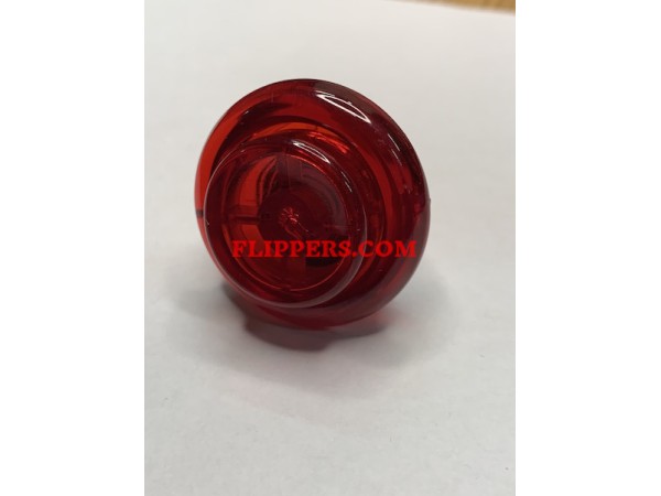 Pushbutton 1-1/8 inch - Red transparent