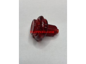 Pushbutton 1-1/8 inch - Red transparent