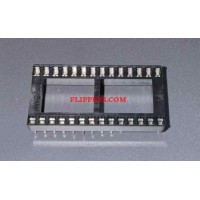 28 Pin IC Socket - dual wipe