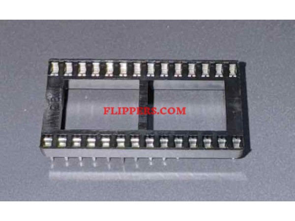 28 Pin IC Socket - dual wipe