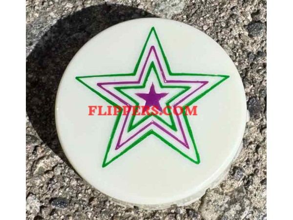 Bumper Cap - GREEN-PURPLE Stars