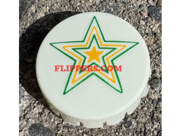 Bumper Cap - GREEN-YELLOW Stars