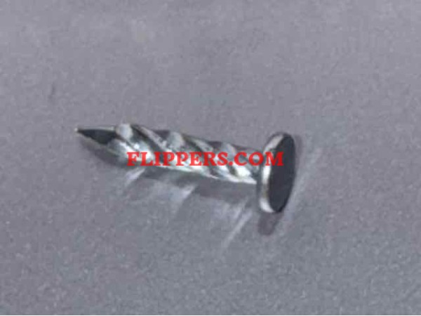 Twisted Nail For Playfield Guide Rails - Flat Head
