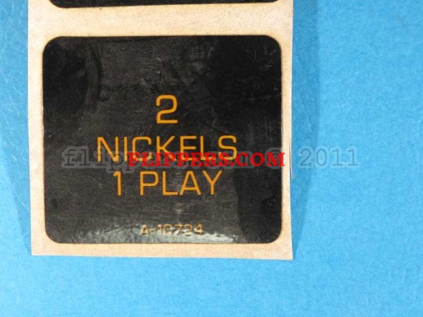 Decal- 2 Nickels 1 Play