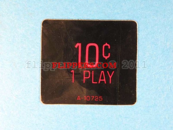 Decal-10c 1 Play, red