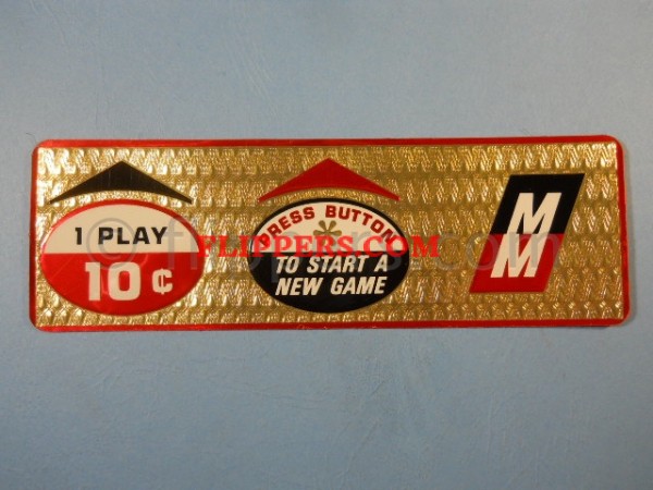 Decal, 1 Play 10C