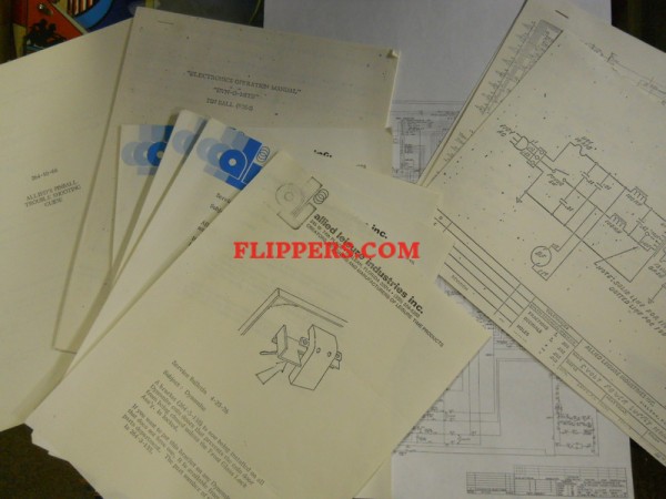 Schematics and manuals for early multi-board pinballs