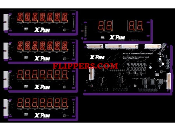 XPin Williams System 11/DE - Orange LED Display <br>(Part #XP-WMS10877-O)