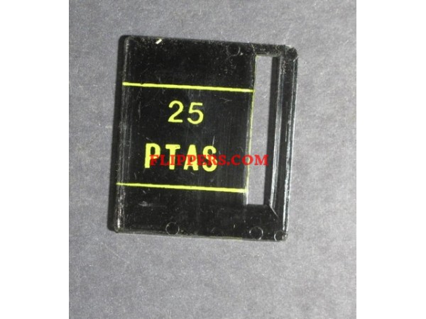 Coin entry plastic 25 PTAS <br>(Part #Interflip_25_PTAS)