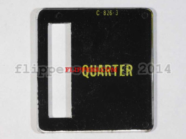 Bally NOS Price Plate -Quarter