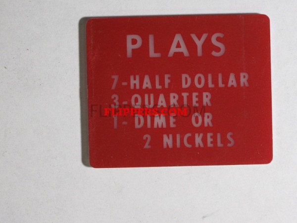 Coin Denominator Plate