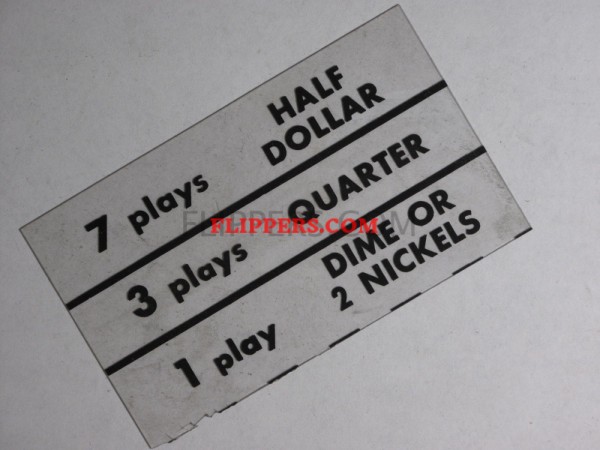 Coin Denominator Plate