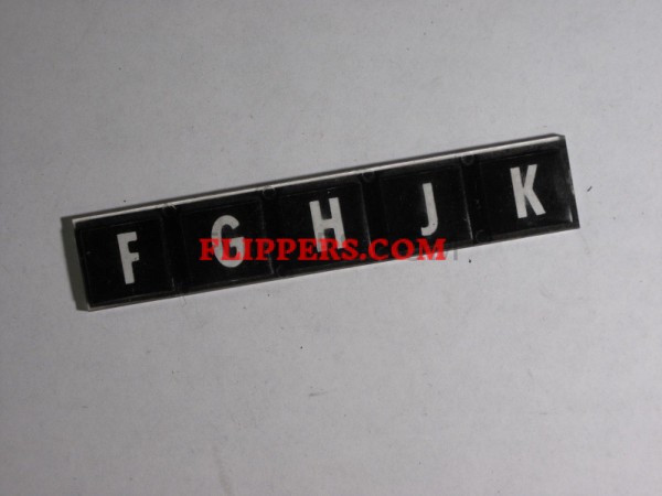 F to K Letters <br>(Part #123767)