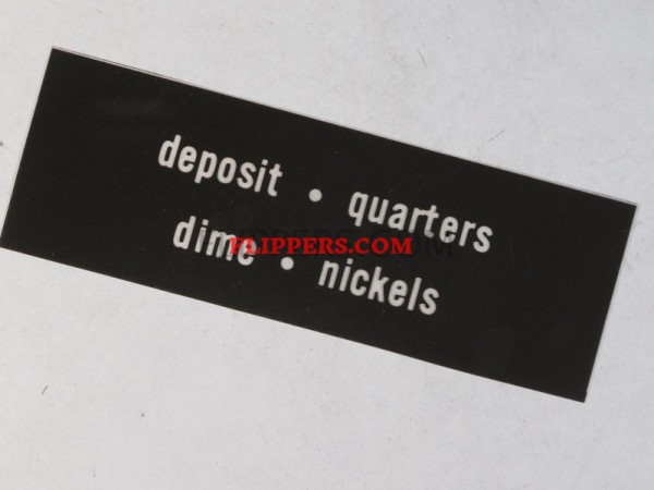 Coin Denomination Label