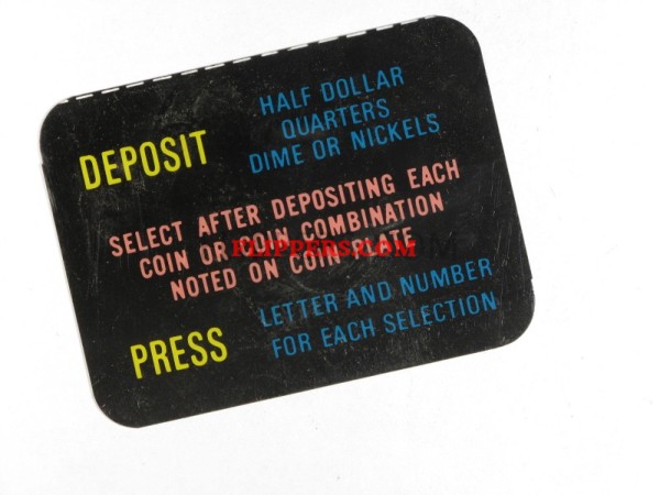 Coin Denomination Label