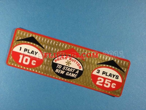 Decal 1 Play 10C 3 Plays 25C