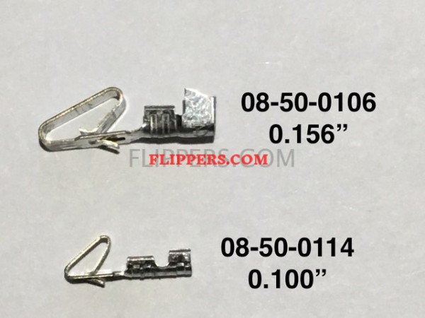 Flat face pins 08-50-0106 - 0.156 inch