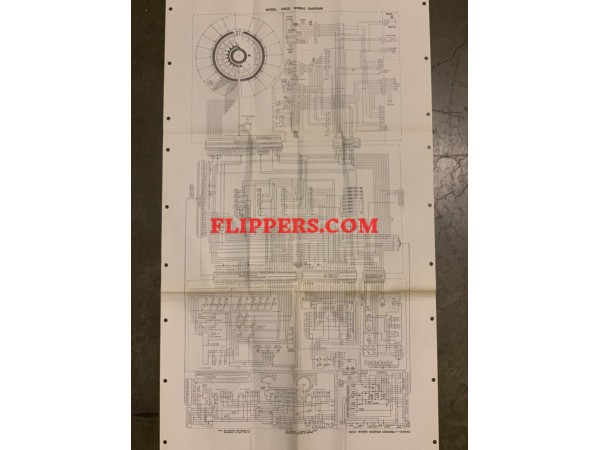 Wurlitzer (USA) Large sheet <br>(Part #Wiring and Sequence of Operation Sheets)