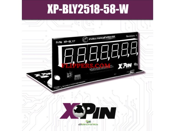 XPin Bally/Stern 7 Digit LED display - White