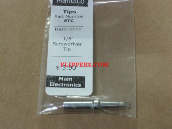 Tip Screwdriver 1/8in <br>(Part #ETC)