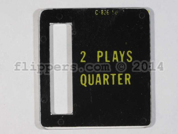2 for 25 cent Plate <br>(Part #C-826-50)