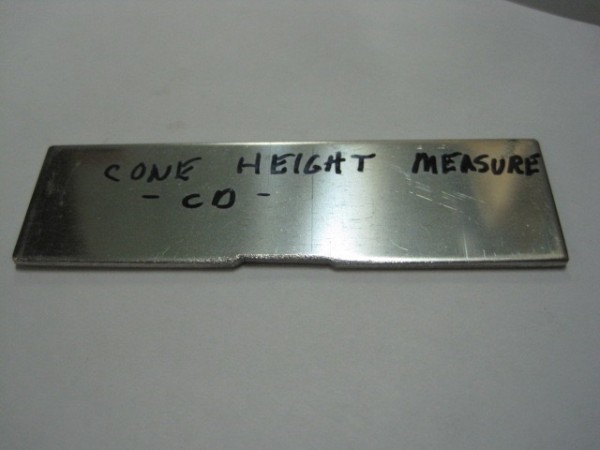 Cone Height Measure