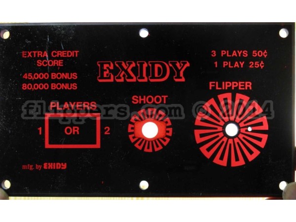 Back Plate <br>(Part #Exidy_BPlate)