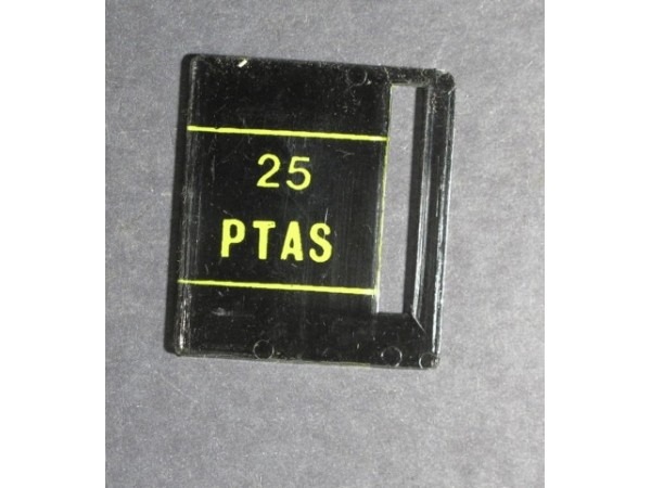 Coin entry plastic 25 PTAS