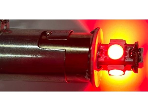 5 SMD Tower Flasher Red <br>(Part #5SMD-FLASHG18R)