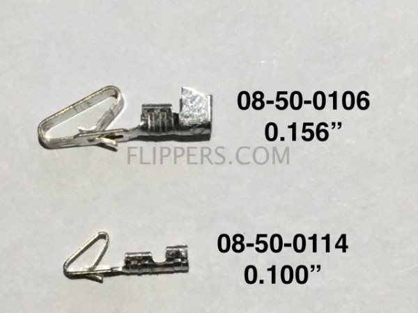 Flat face pins 08-50-0106 - 0.156 inch <br>(Part #0008500106)