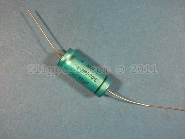 Capacitor 10ufd 350VDC Axial Lead <br>(Part #220119)