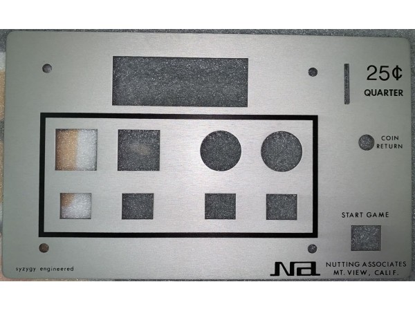 CS-Single Control Panel Plate Computer Space <br>(Part #Nutting_PanelPlate)