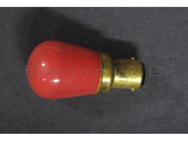 Bayonet type red bulb