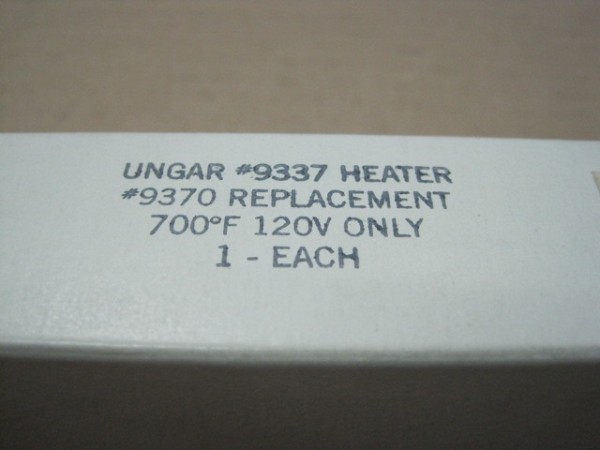 Heater Replacement <br>(Part #9337)