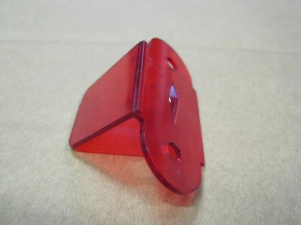 1-3/4 inch red translucent Lane Guide