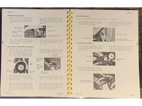 Wurlitzer USA Service and Parts Manuals <br>(Part #Wurlitzer Service and Parts Manuals)