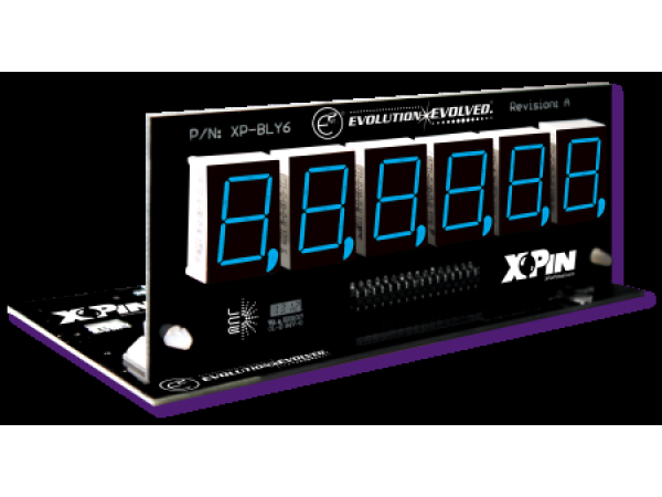 XPin Bally/Stern 6 Digit LED display - Blue