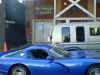 Rear of shop with Viper's car